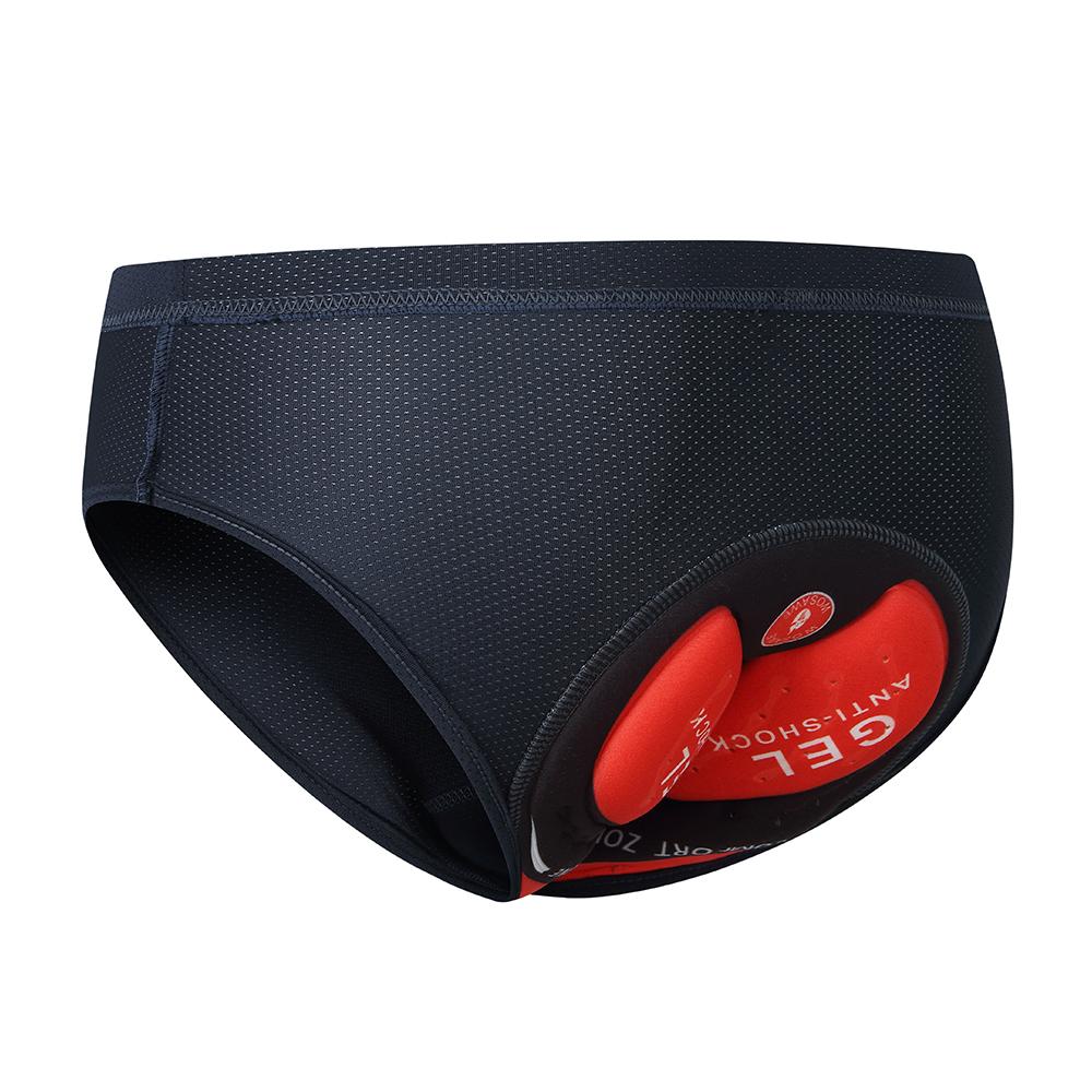 WOSAWE Men Cycling Shorts MTB Road Bike Riding Underwear Gel 3D Padded Triangle Shorts Breathable Underpants Men's Briefs