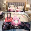Fashion Anime SPY FAMILY Anya Bedding Set Single Twin Full Queen King Size Bed Set Kids Bedroom Duvetcover Sets Bed Sheet Set