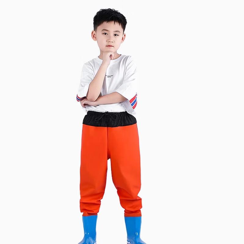 Yudoduo Kids Waterproof Fishing Waders with Boots 24.5 (Inner Length 16cm)