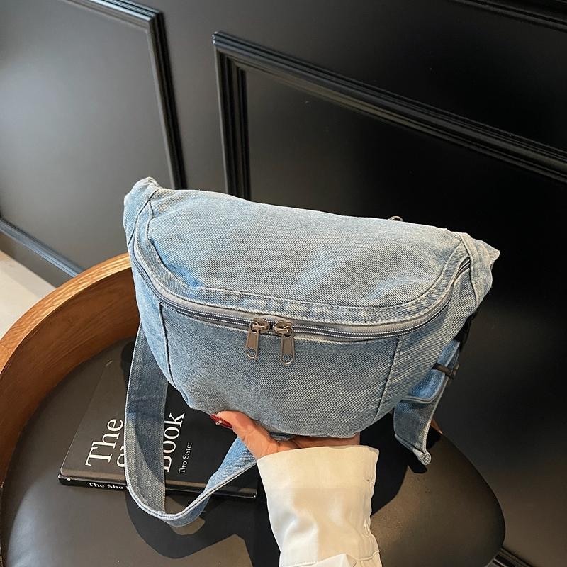 Denim Messenger Bag Hüfttasche Damen Outgoing Brusttasche