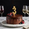 Elegant Gold Number Candle Holders Cake Toppers Decorations For Birthday Parties And Significant Gatherings