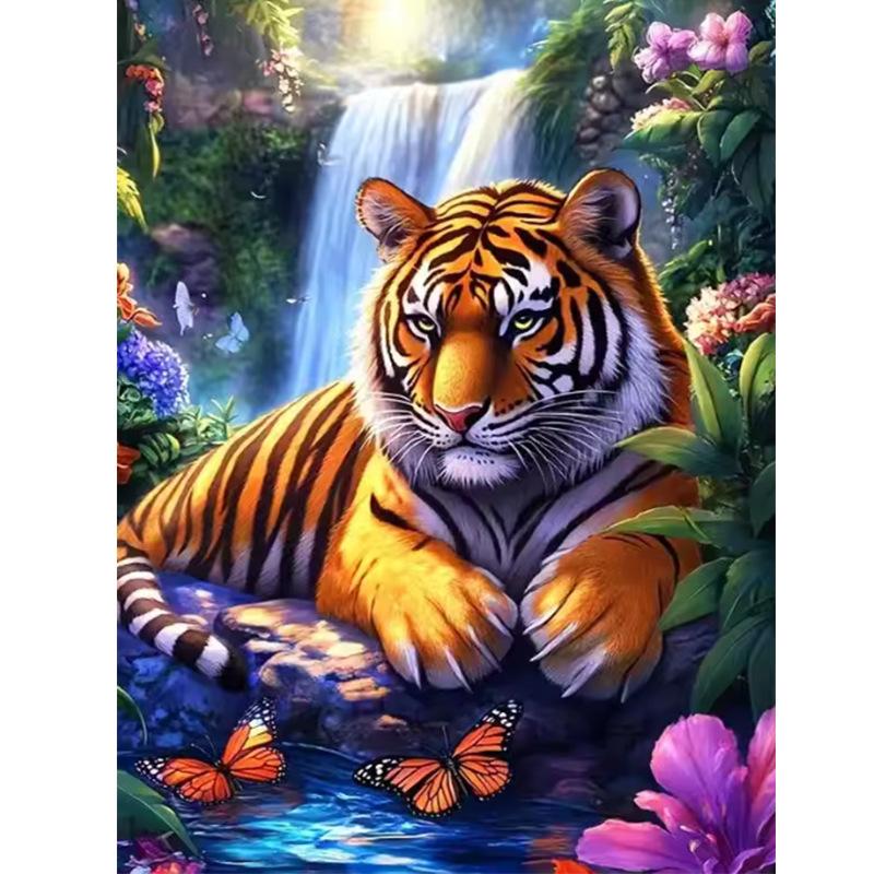 5D Diamond Painting, Flower Animal Sticker Diamond Cross Stitch Decorative Painting