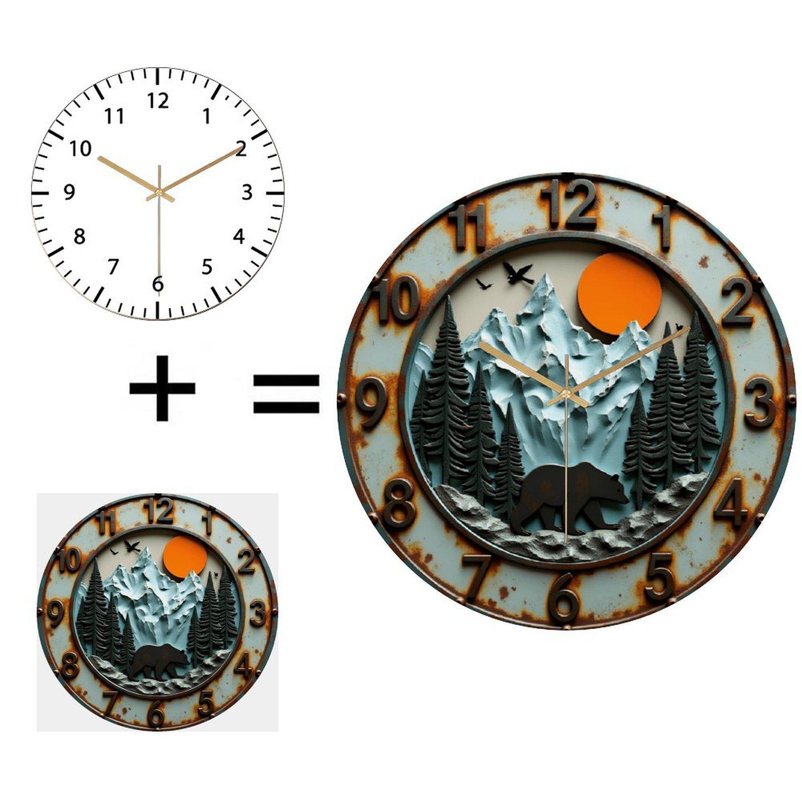 12 Inch Round Wall Clock from a Consistent and Reliable Product Line (White,12 in(30.48cm))