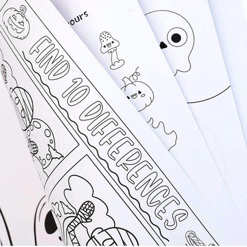 Hand-painted Halloween Coloring Book, The Best Gift For Children
