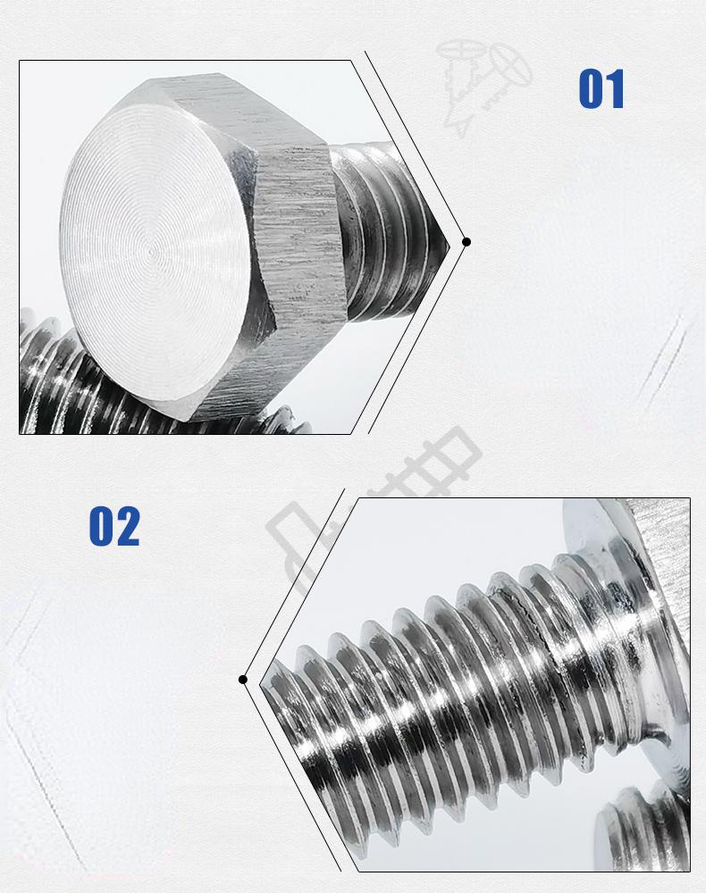 M1.6 M2 M3 M4 M5 M6 M8 M10 x 6-80 mm TC4 GR5 Titanium Alloy Hex Head Bolt Screw Bicycle Motorcycle