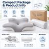 Ergonomisches Nackenkissen, Orthopädisches Bettkissen aus Memory-Schaum