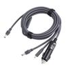 5 meter strømkabel for mini satellittantenne 3 i 1 DC-port PD Type C 12V 24V billaderinngang