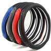 Fashionable Splicing Car Steering Wheel Cover Leather Handle Cover Concave Convex Massage Design Suitable for All Seasons