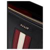 Bally Letter Logo Red And White Striped Leather Tote Shoulder Bag Medium Women handbags Black 6238353