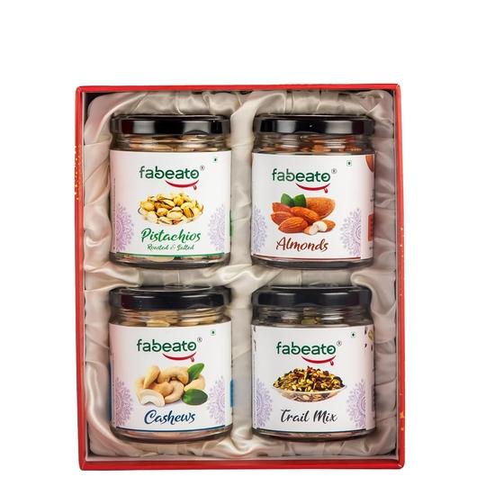 Fabeato Premium Spezial-Trockenfrüchte-Geschenkbox für Diwali 400 g | Festliches Geschenk für die Familie | Gourmet-Geschenk | Firmengeschenke | Perfektes Festtagsgeschenk