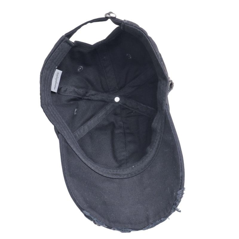 Zerrissene Baseballkappe im Vintage-Stil für Damen/Herren, Sonnenschutz-Schirmmütze für den Außenbereich