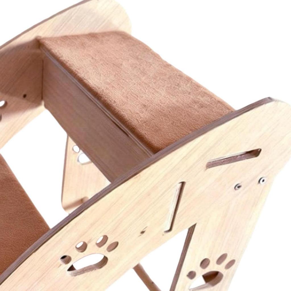 Stairs, Wooden Ramp Steps, Non-Slip, Easy Assembly, Compact Design, Suitable for Access