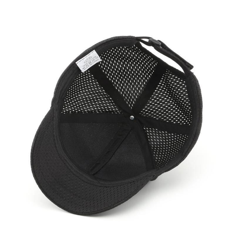 Short Brim Solid Color Quick-drying Light Plate Thin Breathable Cap Outdoor Women's Summer Sunscreen Net Cap Baseball Cap