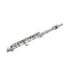 Cryfokt 16-hole Piccolo, Educational Wind Instrument for Band Performances for Beginners (silver), CRYFOKTTQK76I30GA-02