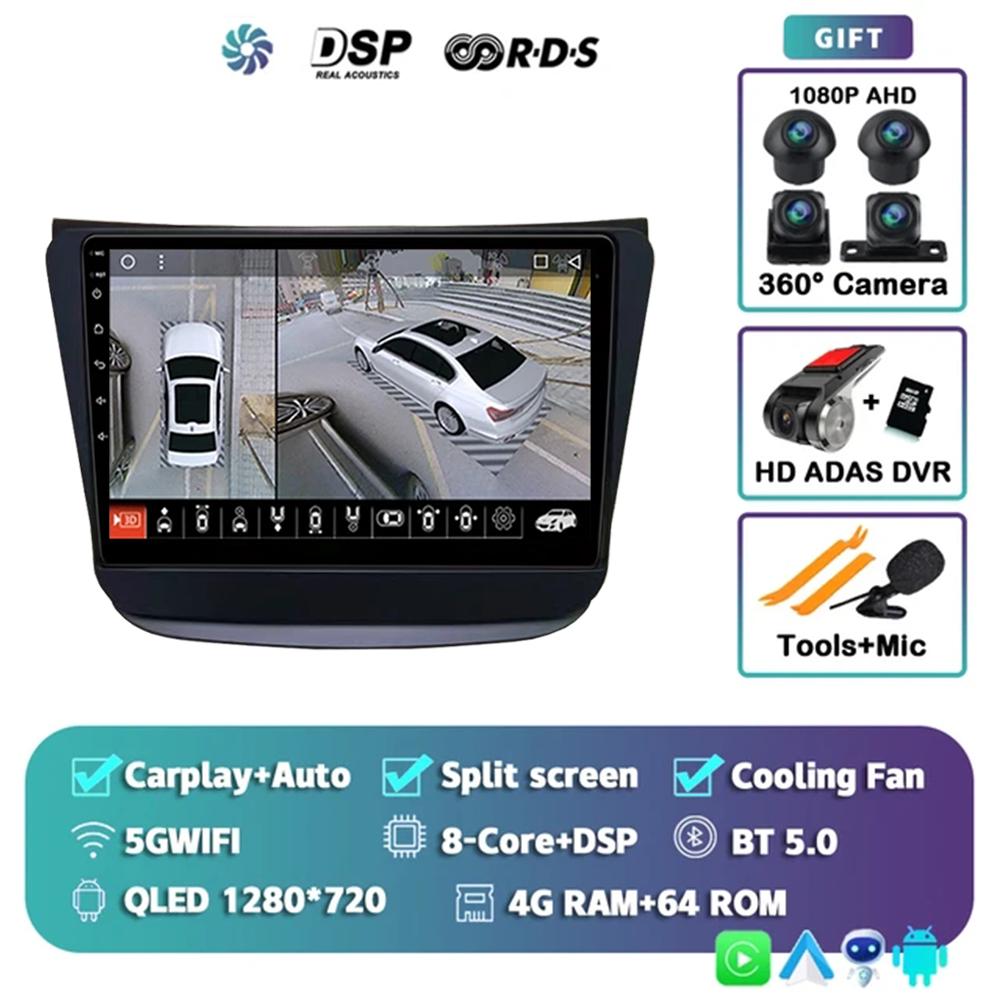 9 inches Android 14 Carplay Auto 4G+WiFi DSP For Suzuki WAGON R 2019+ Car Radio Multimedia Video Player GPS Head Unit Stereo BT