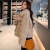 Lamb wool imitation fur jacket autumn and winter fashion warm short wool sweater casual socialite small