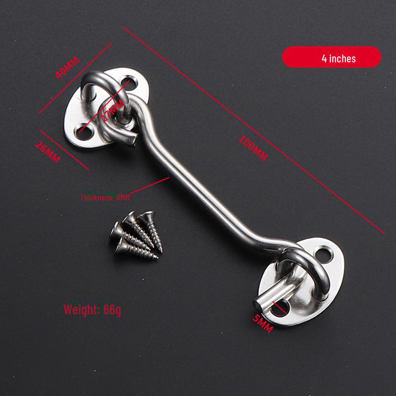 Wooden Window Windproof Stainless Steel Hook for Sliding Doors