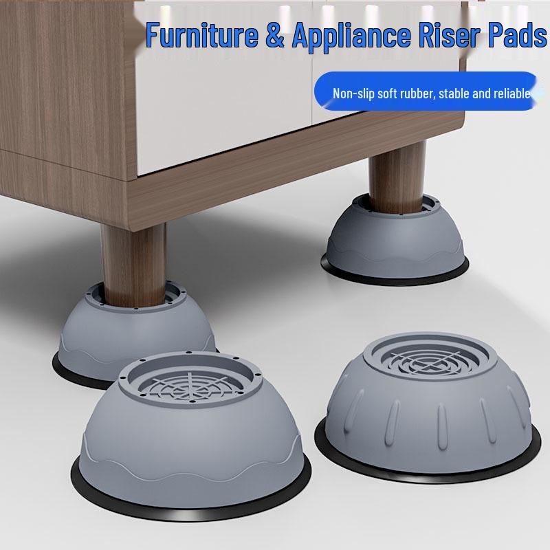 Anti-Slip Shock Absorbing Washer Base Pads – Universal Heightening, Vibration Reduction, Silent Stability