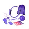 Essential Pilates Kit: Workout Equipment Set with Lightweight, 38cm Non-slip Socks for Bodybuilding