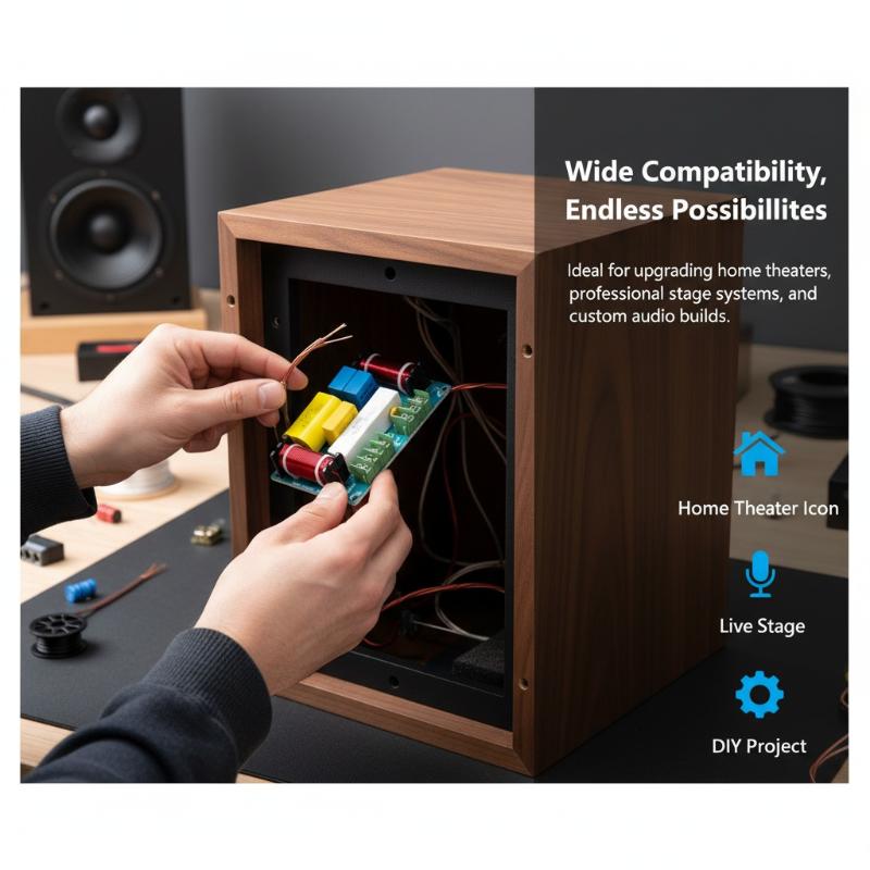 מחלק תדרים לרמקול Hifi 3 ערוצים 3Ch 150W מסנן קרוסאובר אודיו מחלק תדרים טרבל אלטו בס לשימוש ביתי