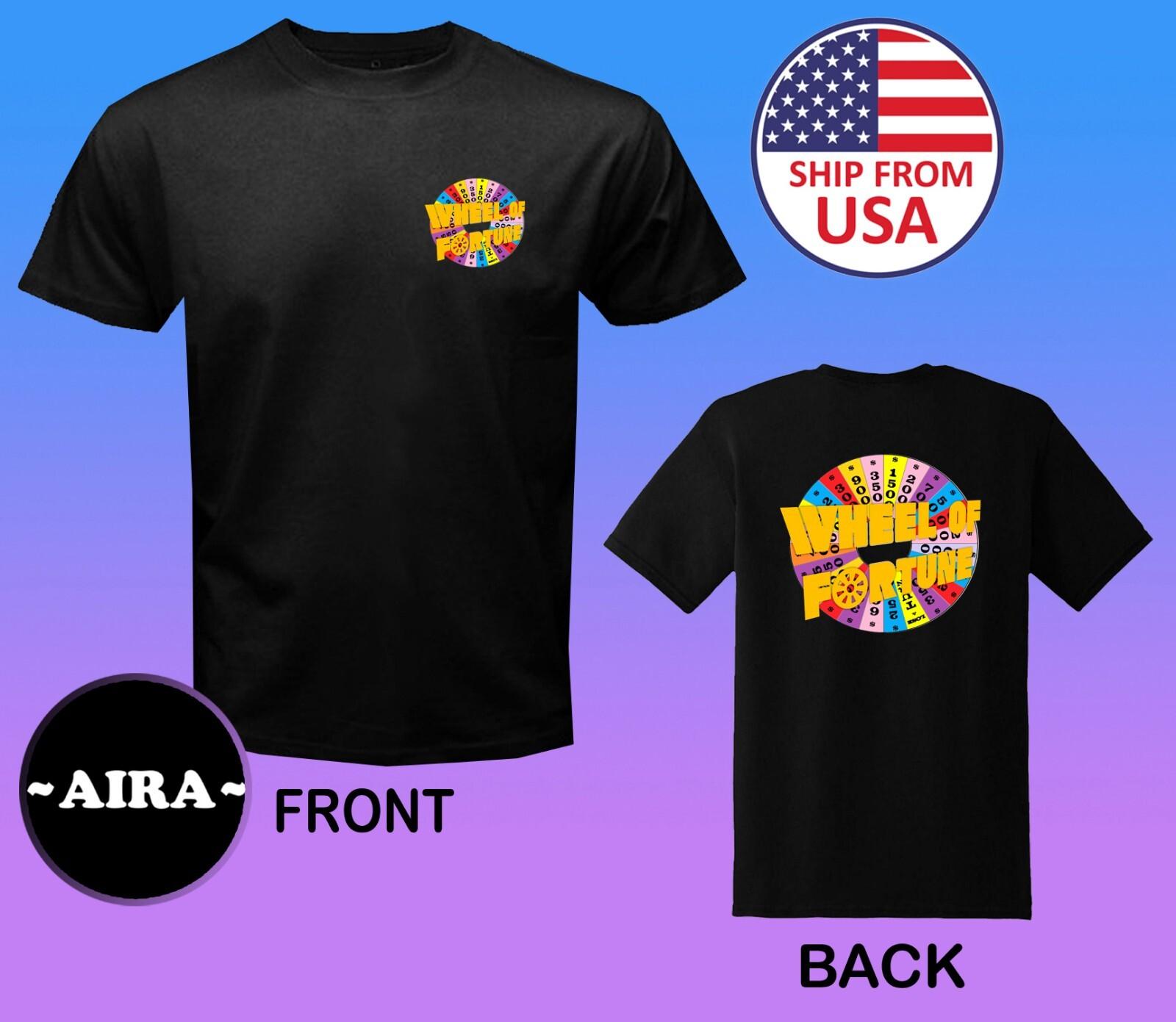 Wheel of Fortune TV Show Men s Black Size S-5XL S