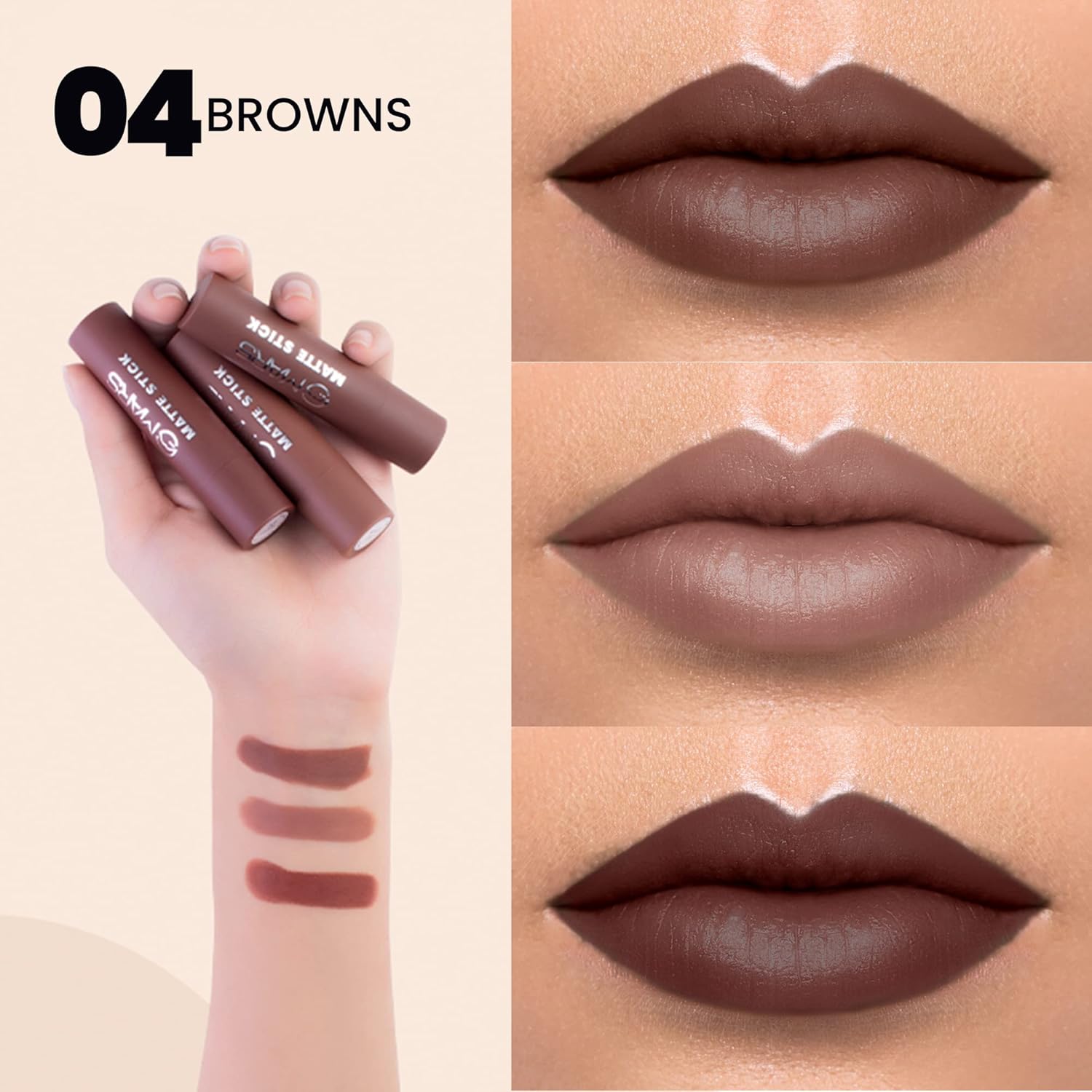 Set of 3 Lipsticks for Women