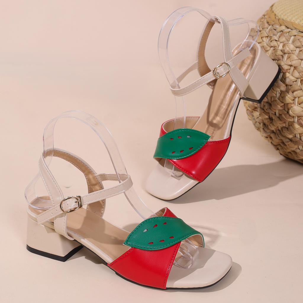 Fashion 2025 New Women Sandals Summer Outdoor Luxury High Heels Sandals Women Large Size Fashion Comfort Shoes Female Sandalias De Mujer