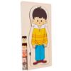Children's Early Education Characters Body Organ Structure Cognitive Puzzle Brain Multi-Layer Development Wooden Toys