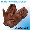 Yamashiro IDEAL PUNCHING JOKER Motorcycle ID-013 Gloves, Brown, Large, ID013BR/L