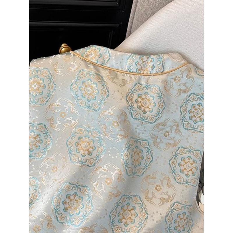 Blue vest women's annual sleeveless vest thin early spring outer wear imitation high-end