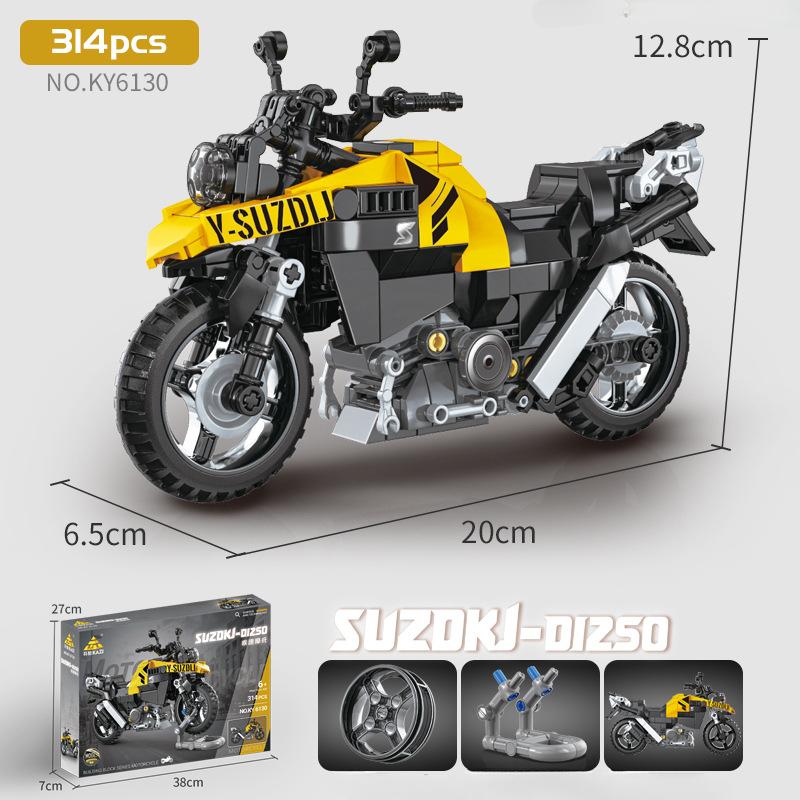 

KAZI 6127 Быстрый мотоцикл Гоночный мотоцикл Внедорожный автомобиль Мальчик Строительный блок Игрушка БЕЗ КОРОБКИ