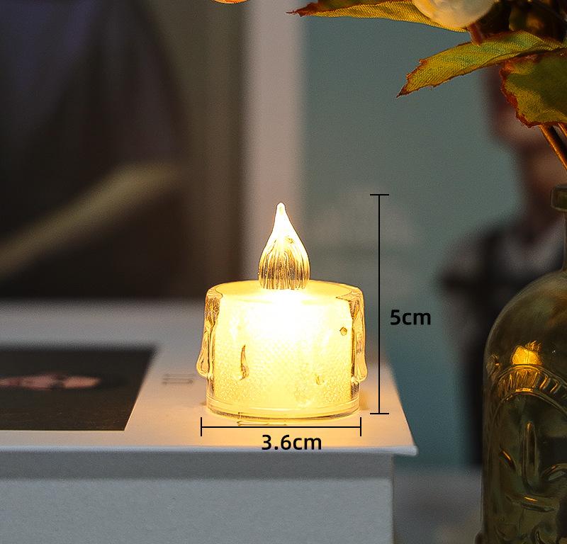 

24 шт. светодиодные свечи беспламенные свечи пластиковые столбы мерцающие свечи ночник для домашней вечеринки Рамадан свадьба Рождество Декор