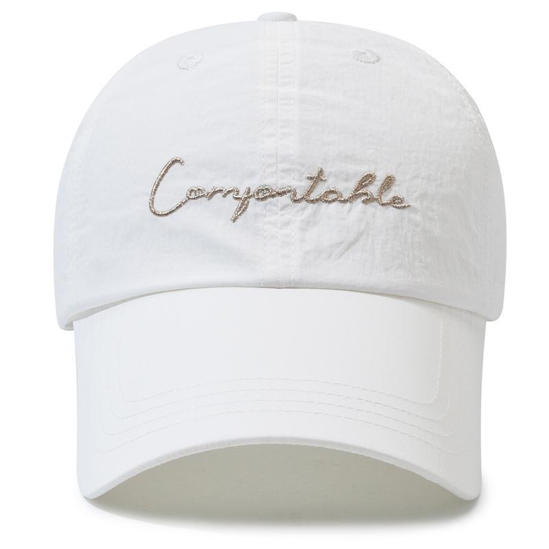Spring Summer Thin Quick-Drying Candy Colored Baseball Cap Female Letter Sunshade Cap