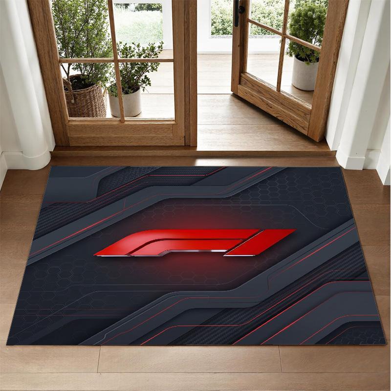F1 Design Crystal Velvet Rug Soft Decorative Mat for Bedroom Entrance