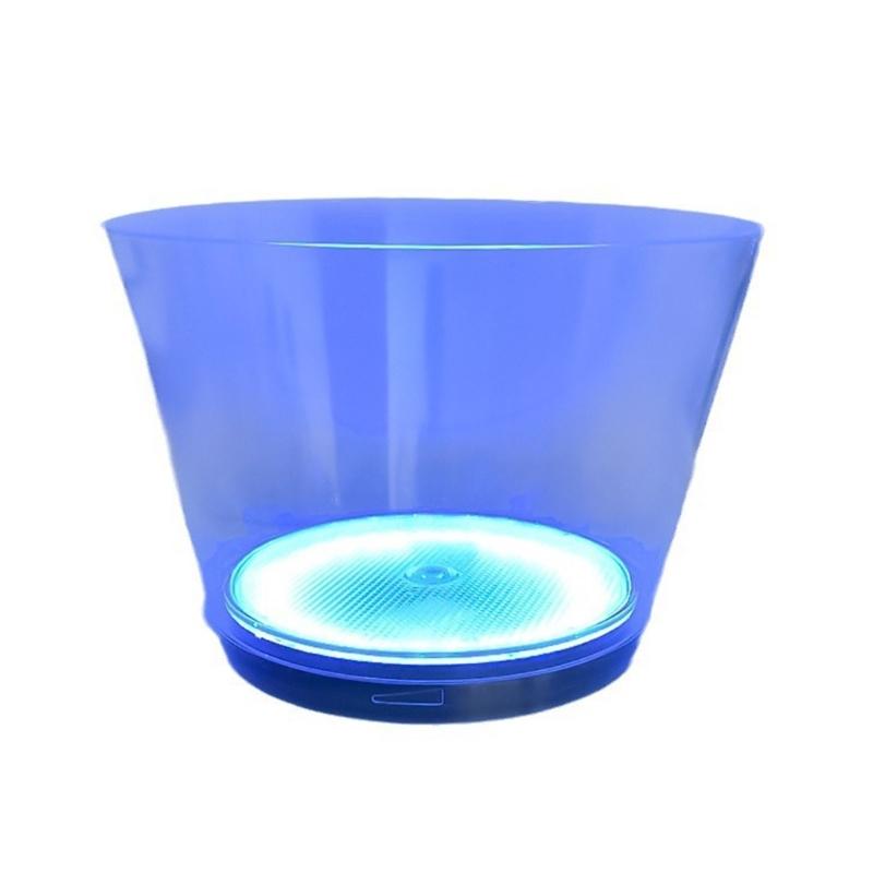 

Illuminated Ice Buckets Transparent 10L Beverage Tub with Glowing LED Champagne Container Beverages Chiller for Parties 1
