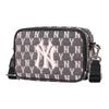 MLB Monogram Collection Polyester Camera Bag, Shoulder Bag, Crossbody Bag Mini Unisex Cherry Blossom Pink Casual 32BGDM011-50L