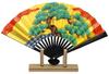 Osaka Choseido Decorative Folding 5 inches Made in Original set with scented Paper Fan stand Pine Perfect as a souvenir for overseas Fan, (15 cm),
