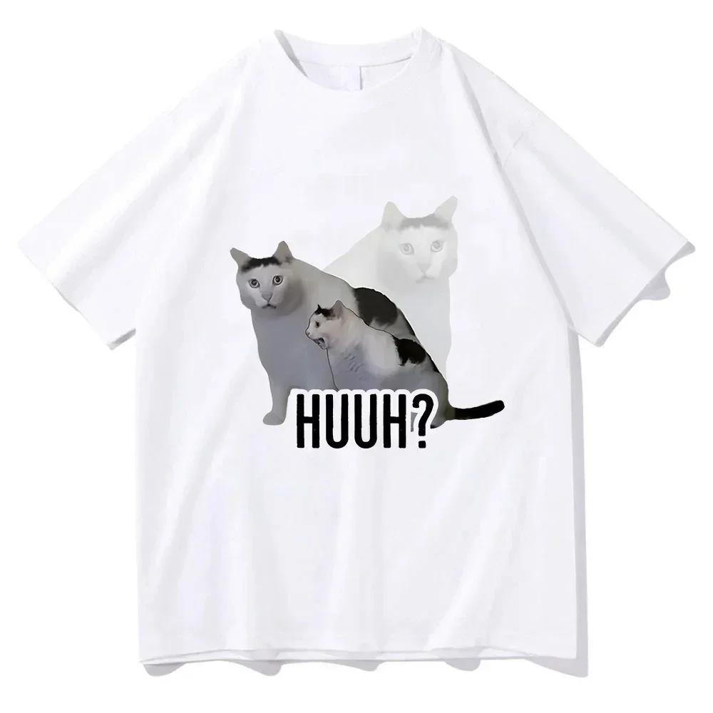 

Cat Meme Print T Shirt Women Cartoon Graphic Print Comfortable Casual Summer Tees Tops Harajuku Daily Wear Clothing S
