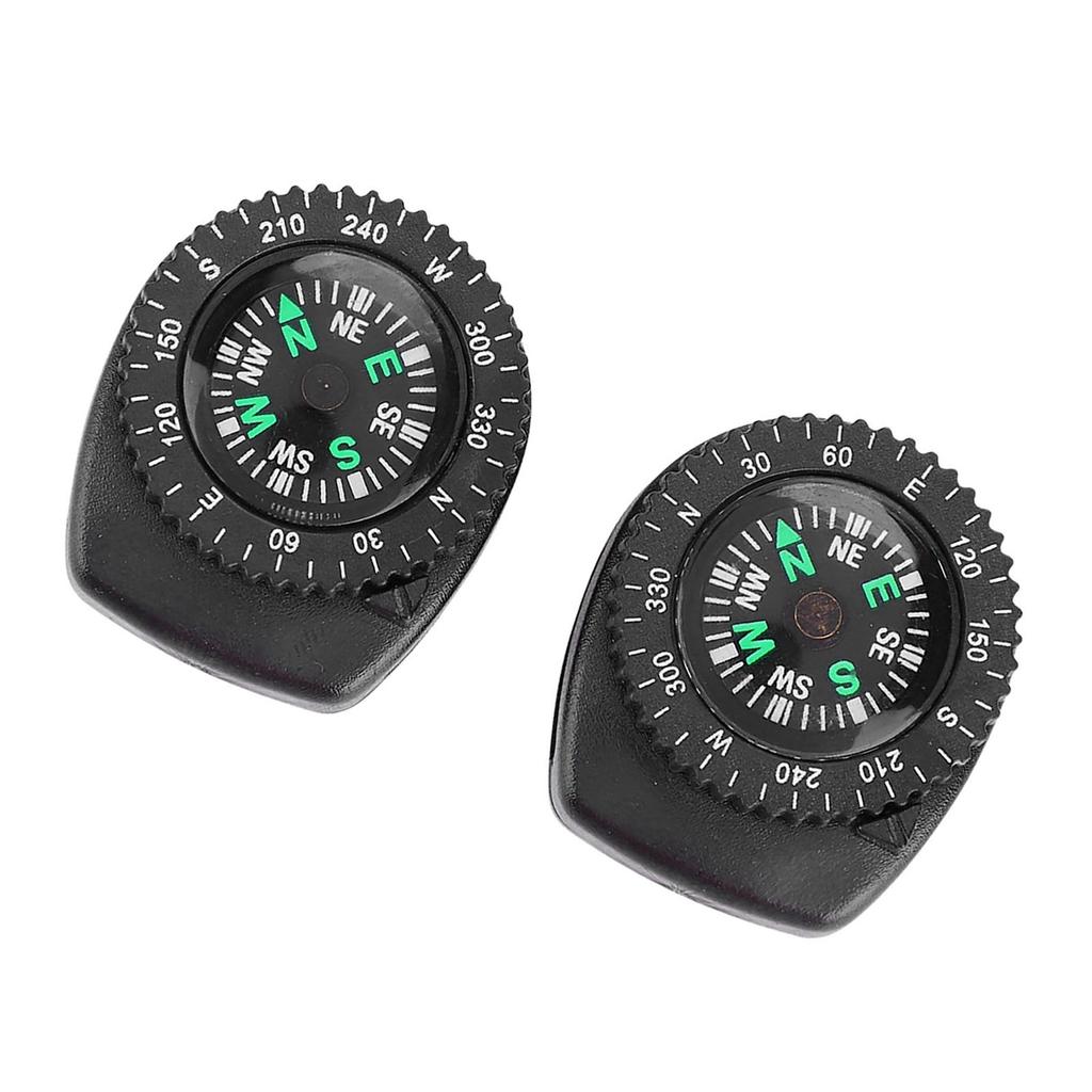 2pcs Portable Watch Band Slip Slide Navigation Wrist Compass for Camping Boating