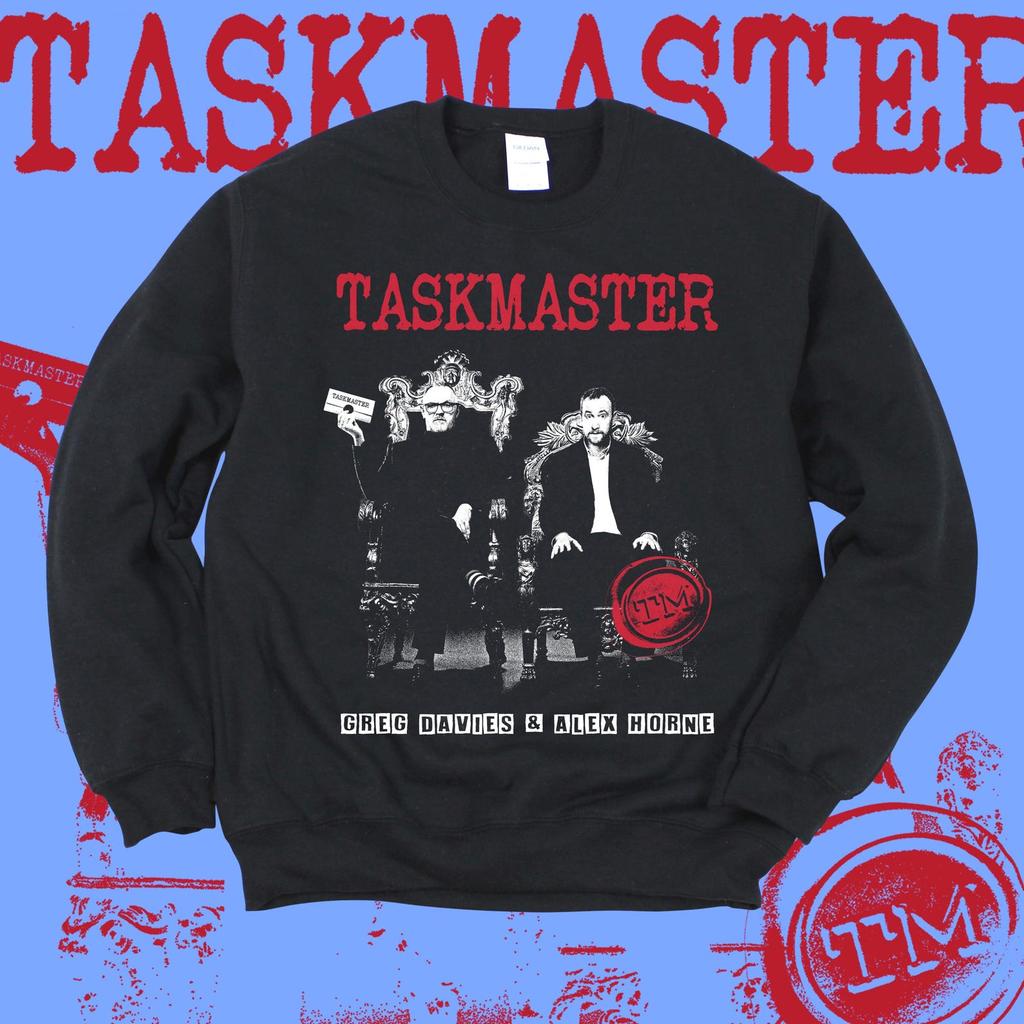 Taskmaster Sweatshirt, Greg Davies, Alex Horne, Grafik Sweatshirt