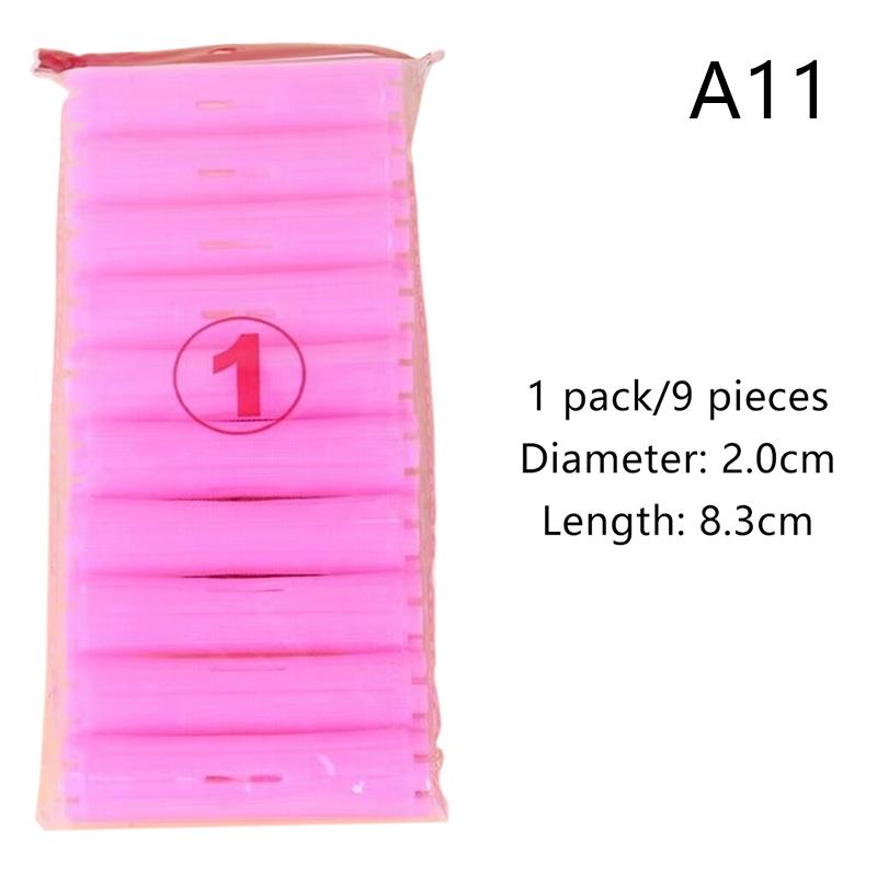 {YY28} 7/8/9/10 Pcs Heatless Hair Curler No Heat Hair Rollers Curling Rod Flexi Lazy Curls Wave Formers Hair Styling Tool