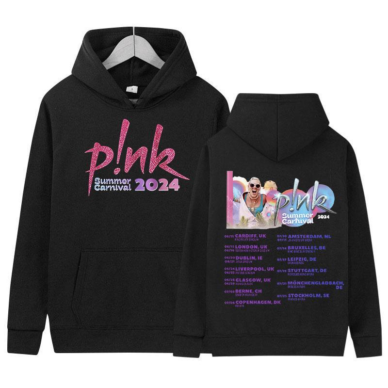 

Singer P!nk Pink Summer Carnival Tour 2024 Print Hoodie Men Women Hip Hop Retro Fashion Oversized Sweatshirt Pullover Streetwear 3XL