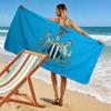 Ręcznik plażowy z nadrukiem Newcastle United F.C., Duży miękki szybkoschnący ręcznik na plażę, kemping, basen