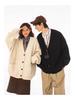 Trendy Japanese-Style V-Neck Knit Cardigan - Autumn/Winter Loose Fit Sweater for Couples