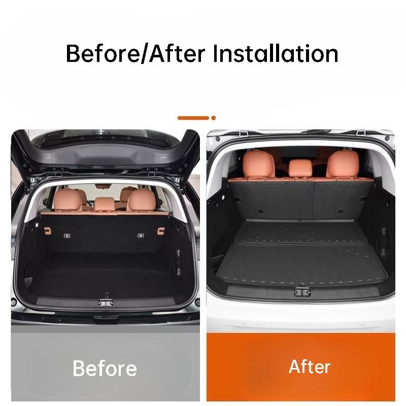 For Leapmotor C10 2024 Car Trunk Mat Rear Seat Back Protective Pad TPE Waterproof Scratch-resistant Interior Accessories