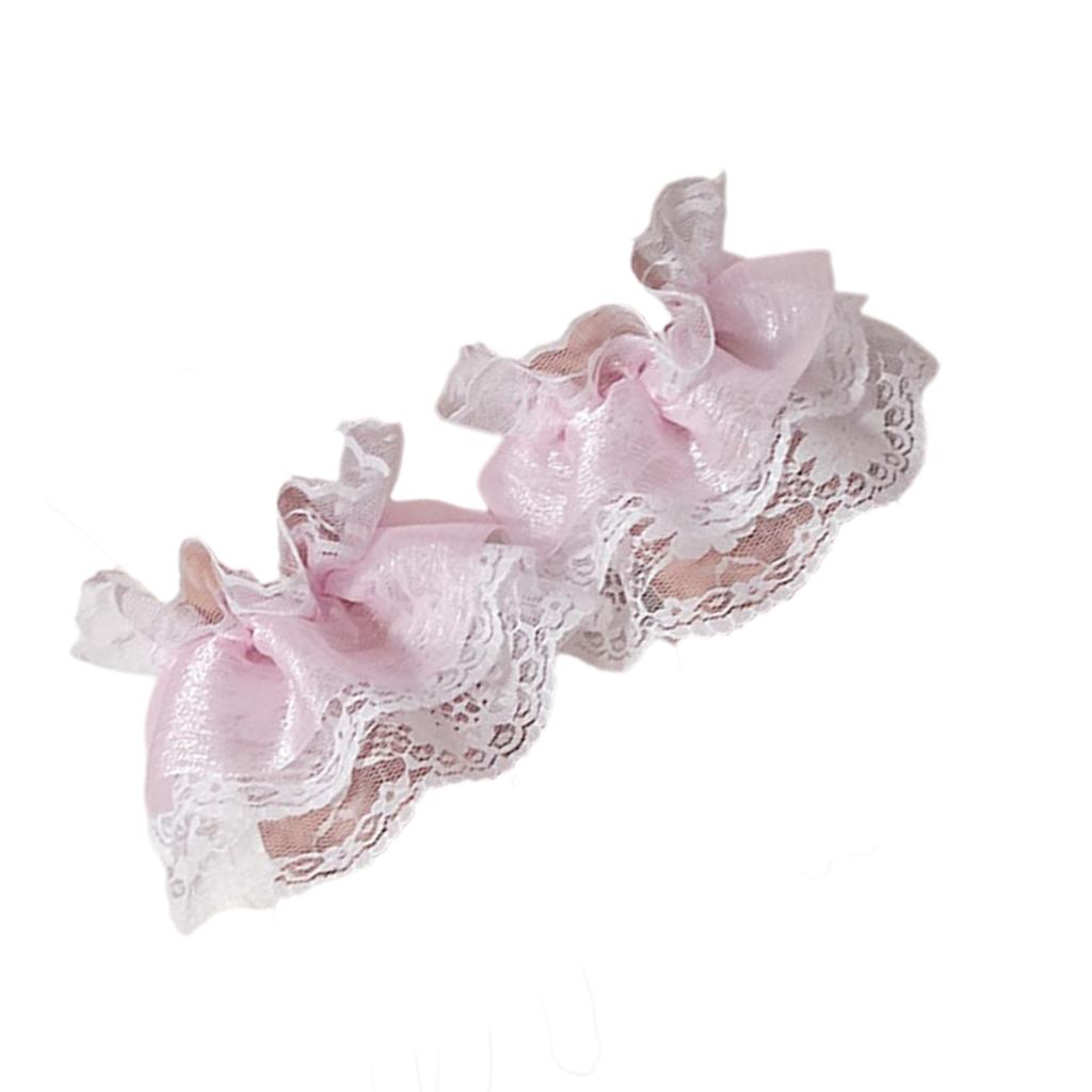 Japanese Maid Wrist Cuffs Lace Short Hand Sleeves for Wrist Coverage and Elegant Anime Outfit Dressingup Accessories