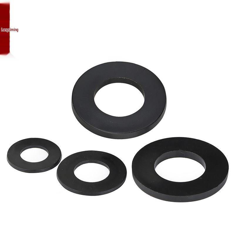 Ultra-Thin Black Nylon Washer: Wear & Temperature Resistant, Thickened Insulating Plastic Flat Gasket.