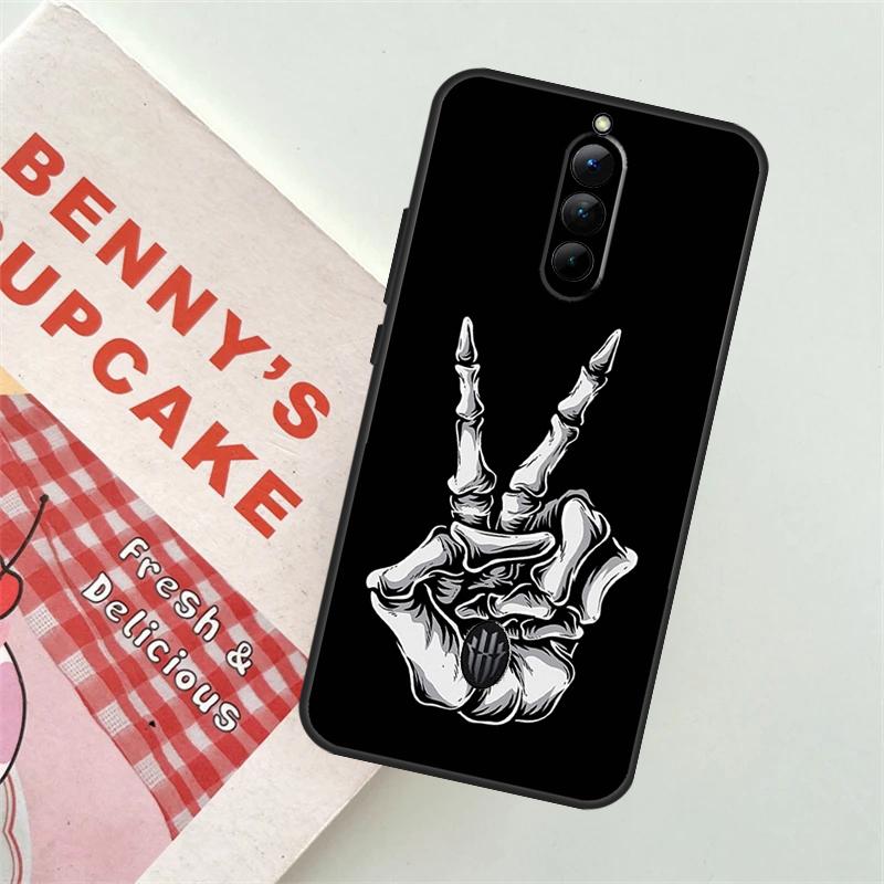 Skeleton Middle Finger Case For ZTE Nubia Red Magic 9 Pro Plus 5S 5G 6R 6 7 6S 7S 8 8S Pro Plus Back Cover Funda