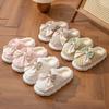 Cotton Slippers Bow Autumn and Winter Thick-soled Non-slip Indoor Lightweight Plush Warm Wool Shoes