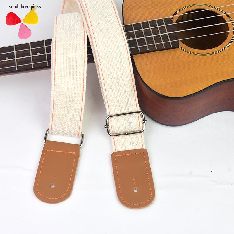 Adjustable Children's Woven Linen Ukulele Strap